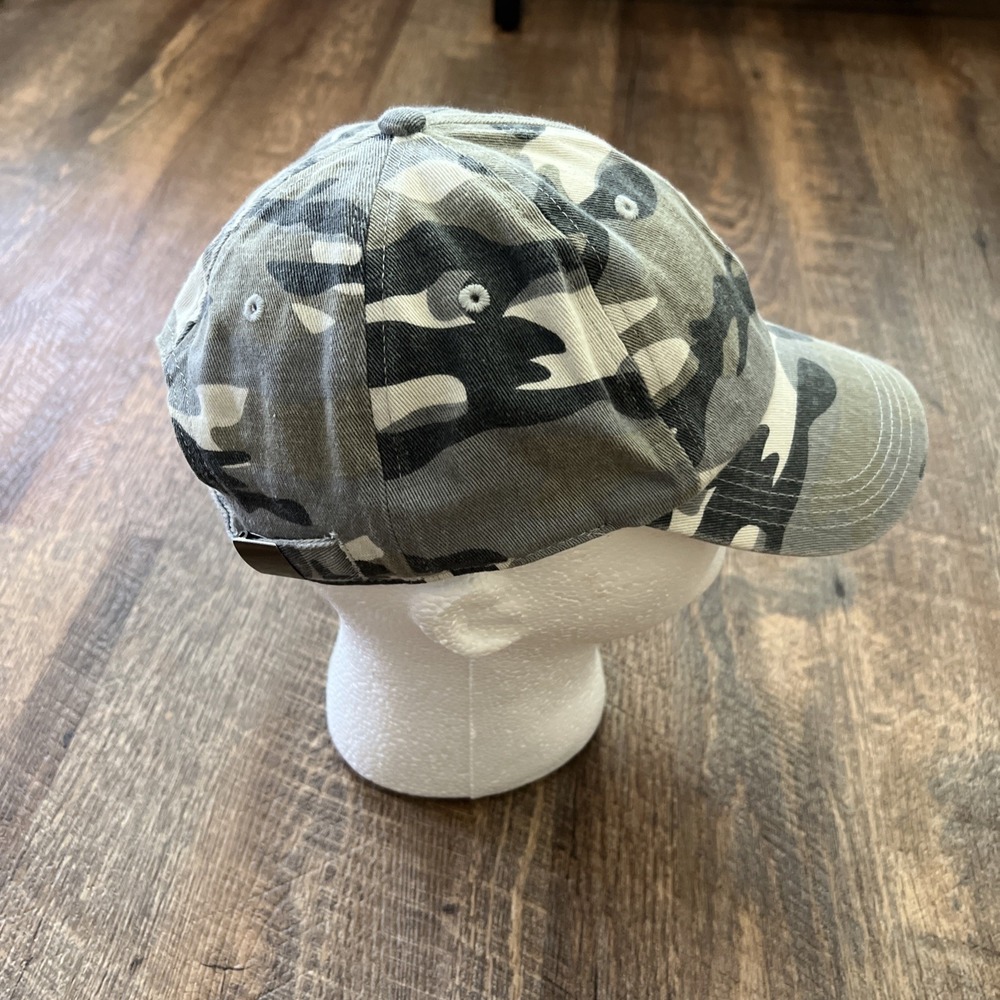 Anthropologie Baseball Cap Camo 100% Cotton Adjustable Strap‎ Versatile